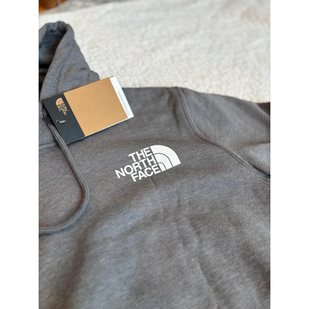 The North Face Mens Half Dome Pullover Hoodie Grey Heather Sweatshirt Size Small